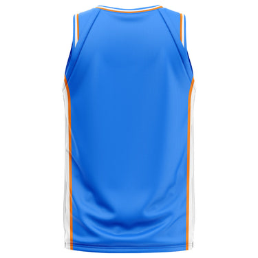 Spalding Unisex Basketball Game Jersey - Citrus Sky