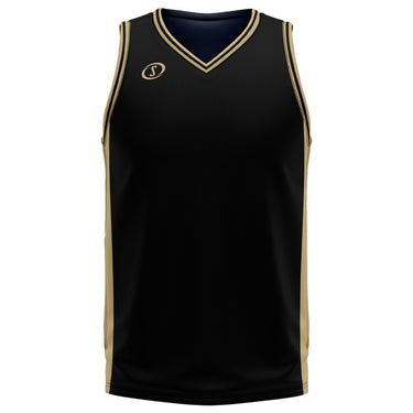 Spalding Unisex Basketball Game Jersey - Classic Black