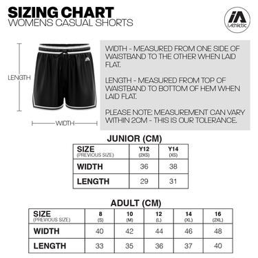 Warragul Warrior Casual Shorts with Pockets - Girls