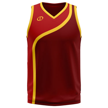 Spalding Unisex Basketball Game Jersey - Hawks Red