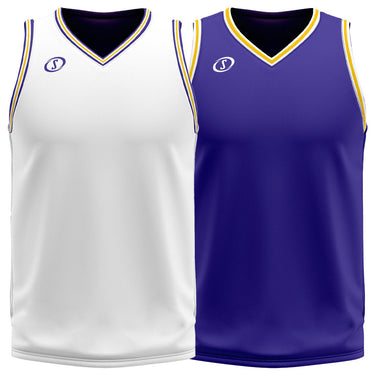 Spalding Unisex Basketball Reversible Game Jersey - Lakeshow