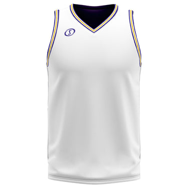 Spalding Unisex Basketball Game Jersey - Lakeshow White