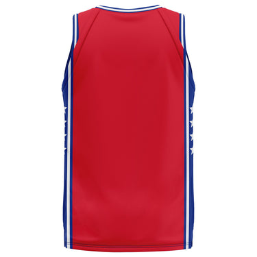 Spalding Unisex Basketball Game Jersey - Phila Red