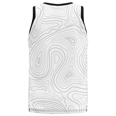 Spalding Unisex Basketball Game Jersey - Scape White