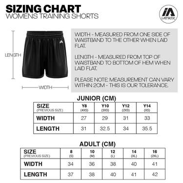 Warragul Warriors Training Shorts - Girls