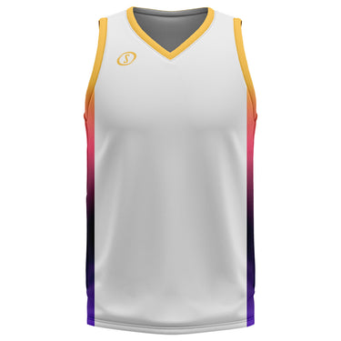 Spalding Unisex Basketball Game Jersey - Valley White