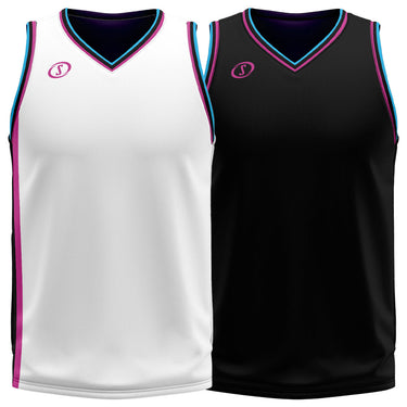 Spalding Unisex Basketball Reversible Game Jersey - Miami Vice